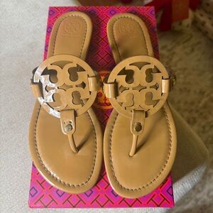 Tory Burch Miller Patent Leather Sandals Women’s Size 9